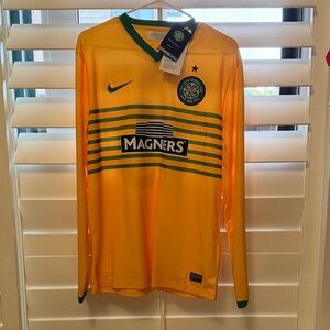 Nike Celtic FC Yellow long sleeve jersey commons rare
